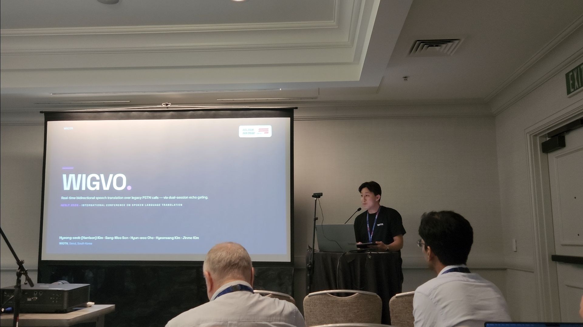 WIGVO invited oral presentation at IWSLT 2026